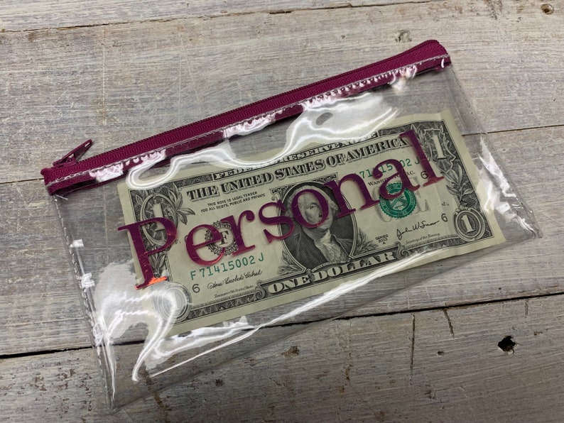 Clear Cash Envelopes Vinyl Cash Envelopes Money Envelopes Etsy