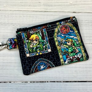 Video Game Wallet: Stained Glass Gaming ID Holder With Zipper - Etsy
