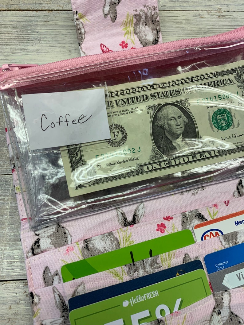 Money Envelope System Zippered Pockets Dave Ramsey Cash Etsy