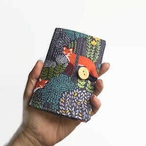 Small Credit Card Holder - Card Holder - Credit Card Case - Fox Wallet - Minimalist Wallet - Womens Wallet - Debit Card Holder - Fox Lover
