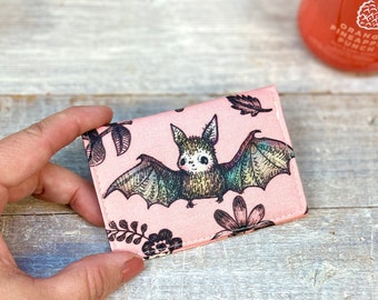 Credit Card Holder - Bat Gift- Credit Card Holder - Card Organizer - Pocket Wallet - Bat Lover gift