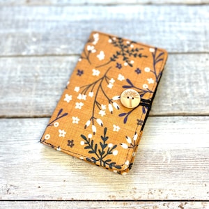 Small Credit Card Holder - Card Holder - Floral Wallet - Credit Card Case - Botanical Card Holder- Minimalist Wallet - Womens Wallet