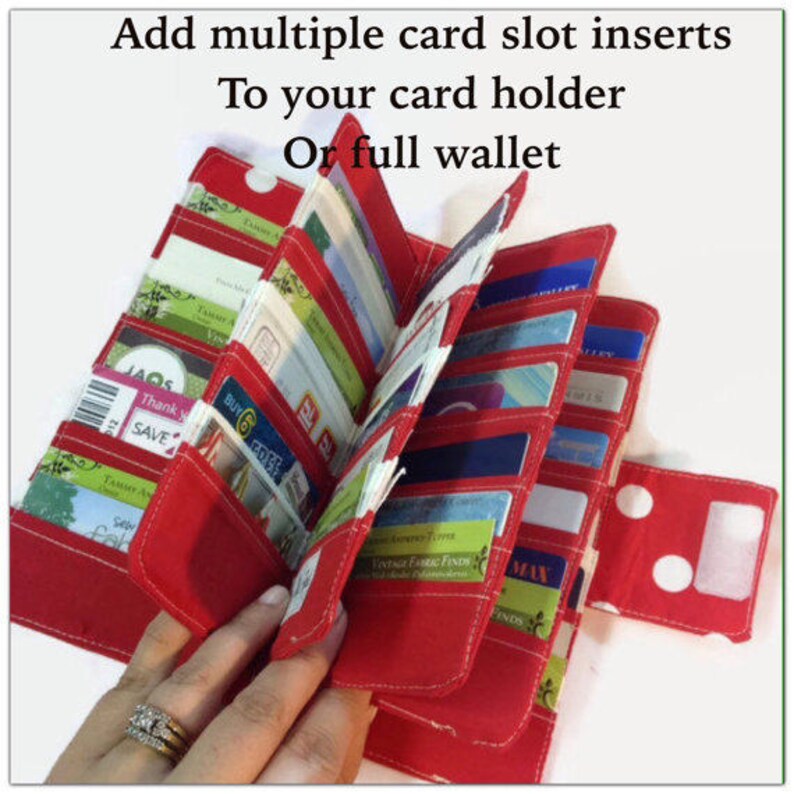 Add on Add 24 More Credit Card Slots to Your Card Holder or Etsy