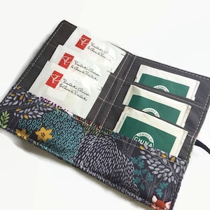 Tea Bag Holder - Tea Bag Case - Tea Lover Gift - Gifts for Her - Tea Bag Wallet  - Tea Bag Pouch - Fox Lover
