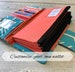 Womens Wallet - Budget Wallet - Cash Envelope Wallet - Money Envelopes - Teal Wallet - Credit Card Holder - Multi Card Organizer 