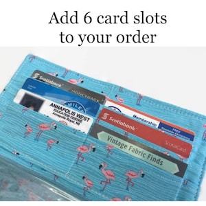 Credit Card Holder - Dave Ramsey Money System - Cash Envelope Wallet - Add On Feature