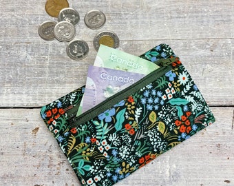 Small Credit Card Holder - wildflowers -  Gifts For Her - Debit Case - Credit Card Case  - Card Holder- Minimalist Wallet - Womens Wallet