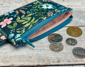 Zippered Pouch - Wallet for Women - Card Holder - Wristlet Wallet - Minimalist Wallet - Zippered Pouch - Small Wallet - Makeup Bag