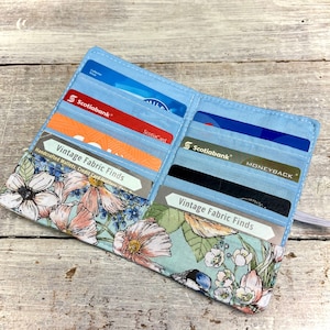 Small Credit Card Holder - Floral Lover Gifts - Card Holder - Credit Card Case  - Card Holder- Minimalist Wallet - Womens Wallet