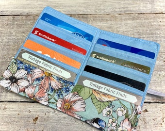 Small Credit Card Holder - Floral Lover Gifts - Card Holder - Credit Card Case  - Card Holder- Minimalist Wallet - Womens Wallet
