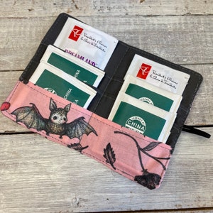 Tea Bag Holder - Bat Lover - Tea Bag Case - Tea Lover Gift - Gifts for Her - Tea Bag Wallet - Tea Bag Organizer - Tea Bag Drinker