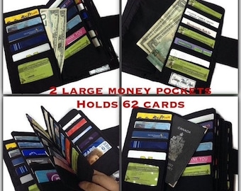 Women's Wallets - Large Credit Card Holder - Cash Envelope System - Envelope Wallet - Credit Card Wallet