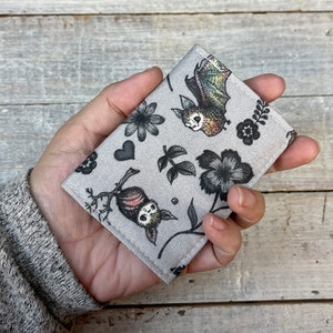 Gothic Bat - Business Card Holder Small Credit Card  or Debit Card Holder fits in your Pocket Minimalist Wallet