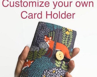 Customized Credit Card Holder - Card Holder - Credit Card Case - Minimalist Wallet - Womens Wallet -