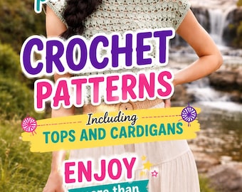 30+ Crochet Top & Cardigan Patterns Bundle (PDF Download)