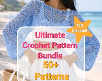 CROCHET PATTERN BUNDLE - 55+ Patterns All Access Pass Ultimate Crochet Pack Instant Digital Download
