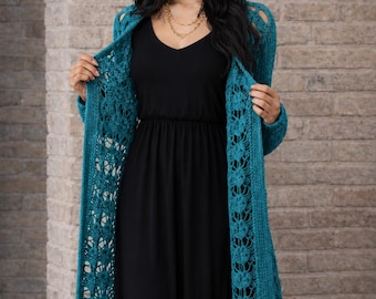 Irish Lace Crochet Duster Cardigan Pattern (Instant Download)