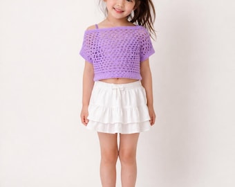 Crochet Kids Top Pattern, Easy Granny Stitch Sweater (PDF Download)