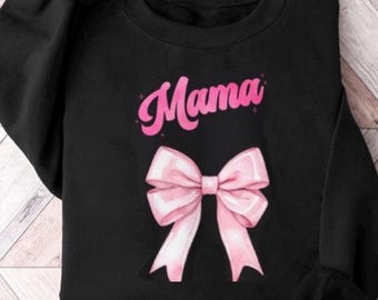 Mama Sweatshirt, Cute Retro Mom Crewneck, New Mom Gift, Pregnancy Announcement, Mothers Day Gift, Trendy Vintage Mom Sweater