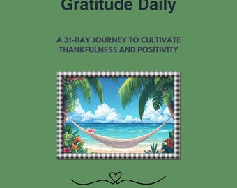 Embrace Gratitude Daily – 31-Day Christian Gratitude Journal with Scripture | Faith-Based | Printable