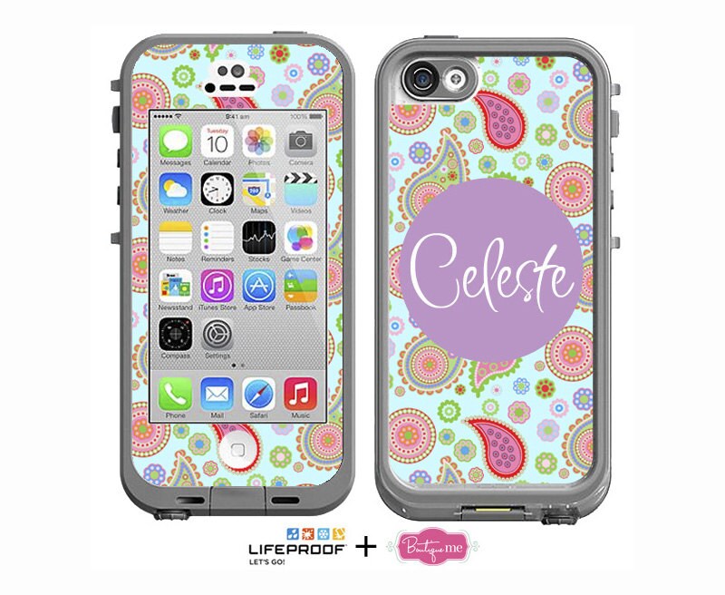 identificatie Buitenlander Tonen The Lilly Paisley Monogrammed Decal for Lifeproof Iphone 4/4s - Etsy