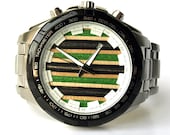 Mens Watch. Recycled Skateboards. Skate Art