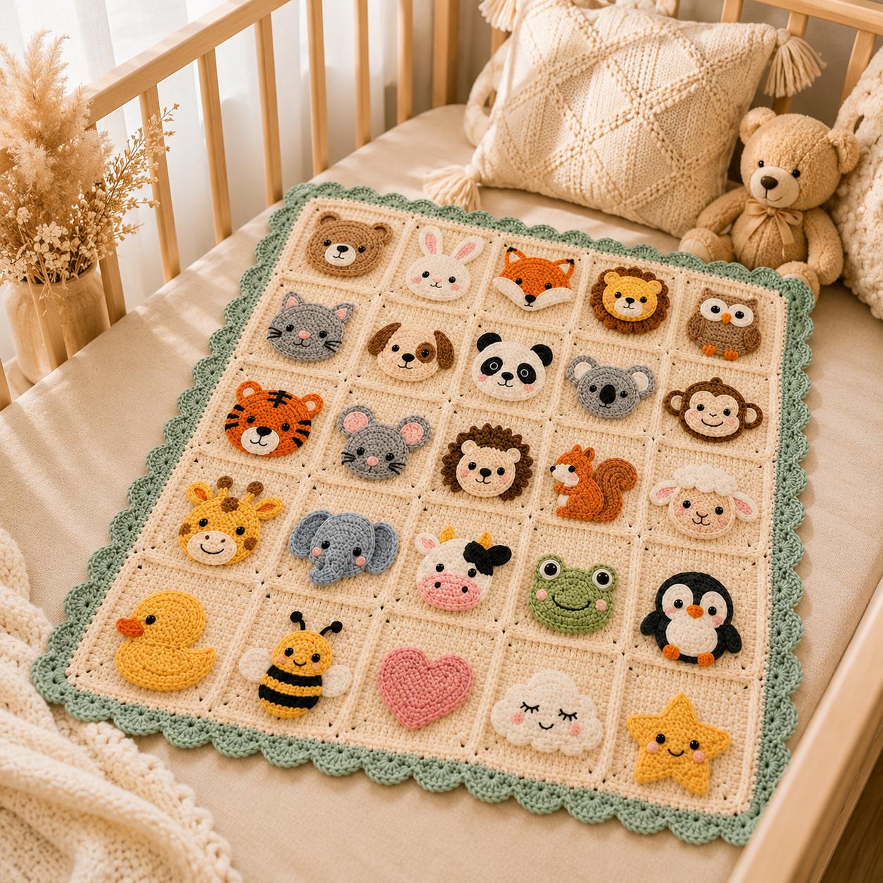 グラニースクエアブランケット - Etsy 日本