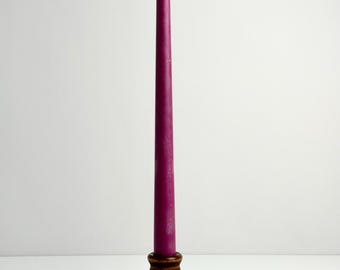 Vintage Wood Candlestick Holder, Minimalist Wooden Candle Holder, Sculptural Wood Decor, Mid Century Style Taper Holder, Organic Modern Deco