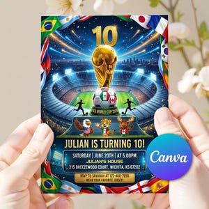 soccer birthday,world cup invitation,digital soccer party,soccer party favors,printable soccer,world cup birthday,soccer theme party,futbol birthday,soccer candy wrapper,world cup invite,soccer invitation,football party card,sports invite,sports event invite,2026 world cup,soccer digital file,football fan card,soccer template edit,customizable card,printable template,canva invitation,editable invite card