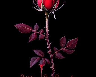 Bitten by Beauty — Dark Rose Art Print | Lyn Rose