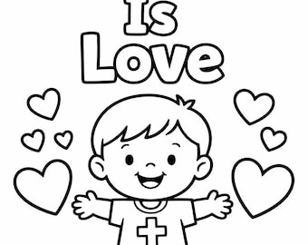 Christian Coloring Pages for Toddlers | Bible Verse Coloring Book | Printable Faith Activity