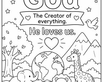 Coloring Word of the day Christian based home school coloring pages