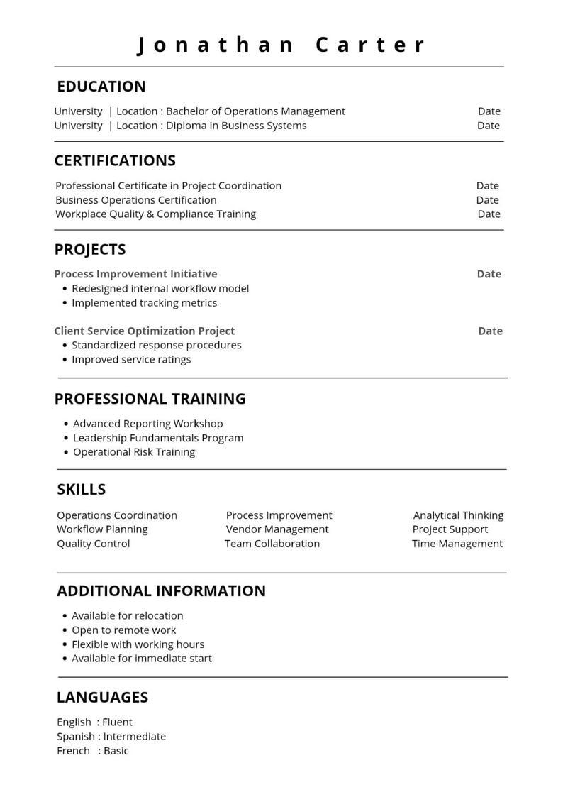 ATS Friendly Resume Template | Editable in Word,canva,google Docs | ATS ...