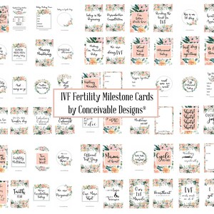 Bloom IVF Fertility Milestone Cards by Conceivable Designs® - Etsy
