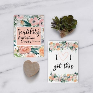 Cartes d'étapes de fertilité Bloom IVF de Conceivable Designs®