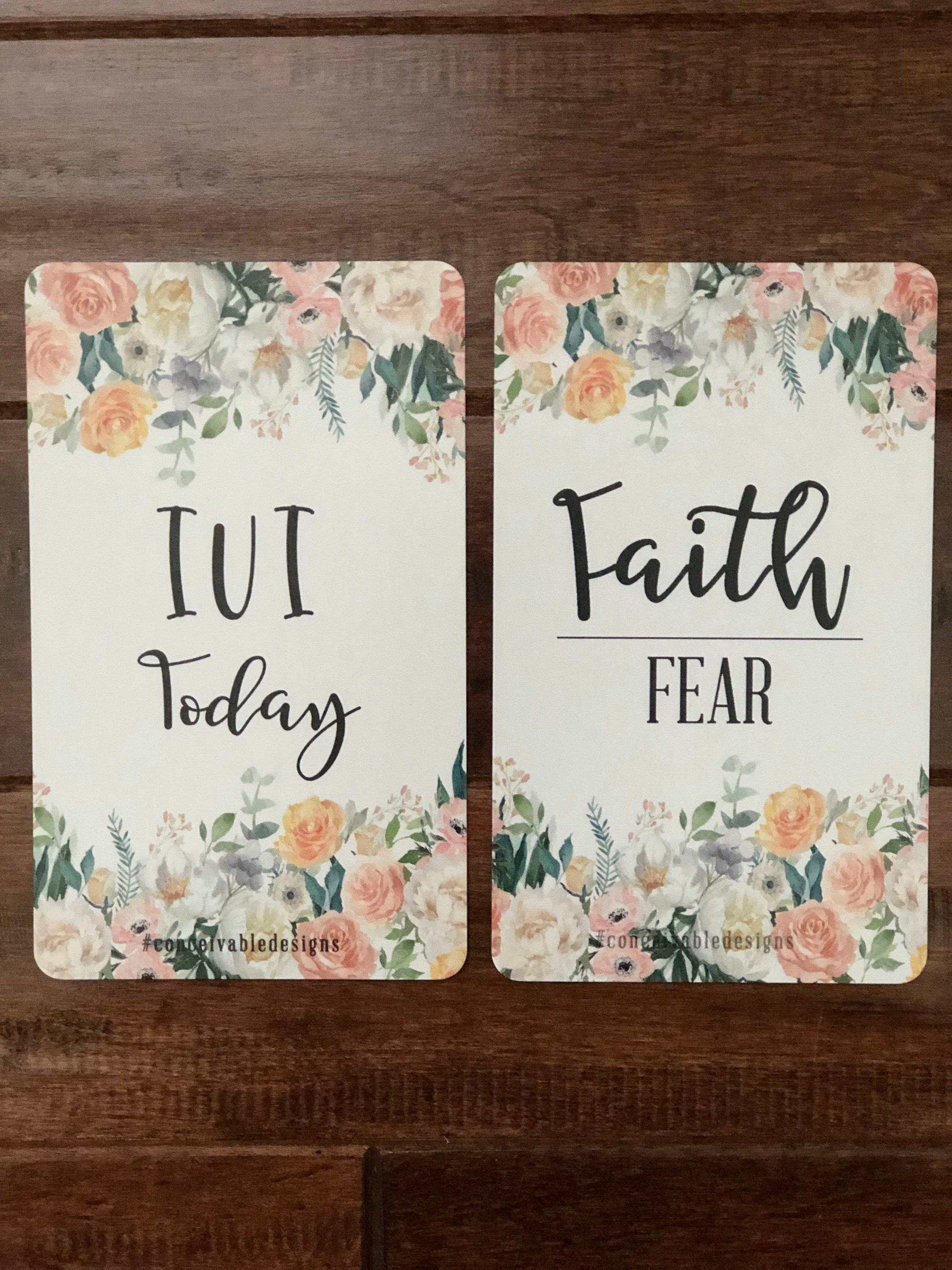IUI Fertility Milestone Cards by Conceivable Designs® Bloom Collection ...