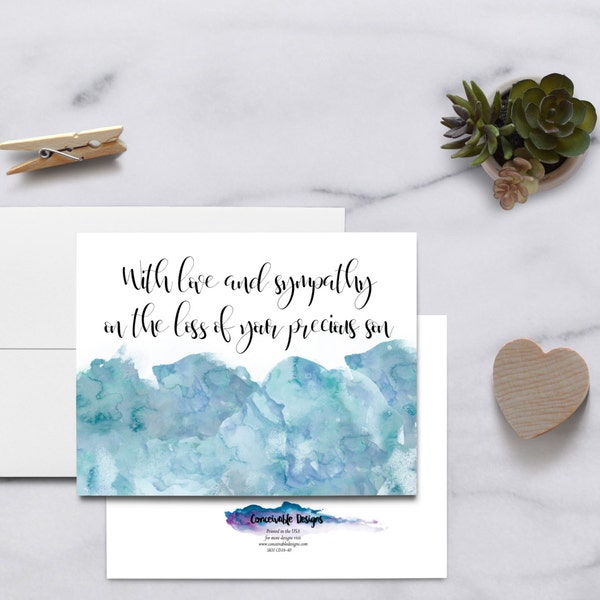 Loss of Son Grief Support Card