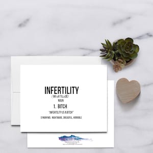 L’infertilité est une carte de soutien à l’infertilité de chienne