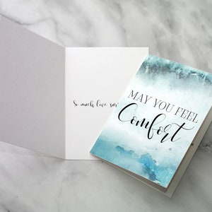 Que sienta consuelo Tarjeta de felicitación de dolor y fertilidad