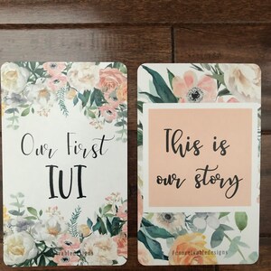 IUI Fertility Milestone Cards by Conceivable Designs® Bloom Collection ...