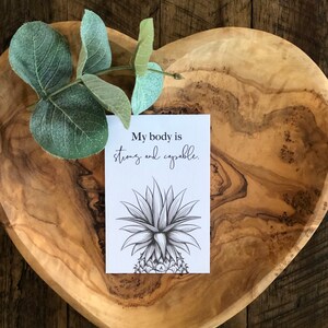 Descarga instantánea de tarjetas de afirmación de fertilidad de Conceived Designs® en Simply Pineapple