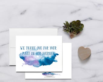 IVF Thank You Card, Infertility Support Greeting Card