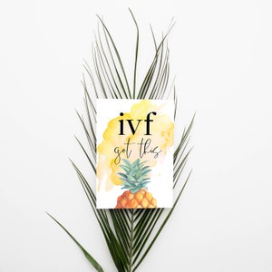 Téléchargement instantané des cartes d'étape de fertilité de la FIV par Concevable Designs® dans Tropical