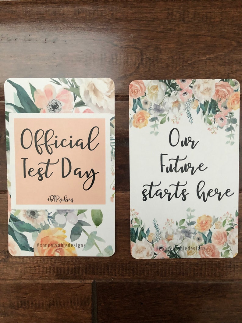IUI Fertility Milestone Cards by Conceivable Designs® Bloom Collection ...