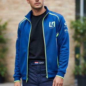 LN Go Kart Racing Jacka Softshelljacka med tryck Gratis anpassning i alla storlekar