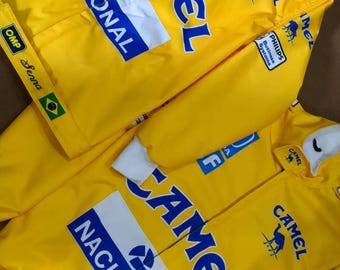 Vintage Camel Lotus F1 Racing Jacket, Honda Formula 1 Bomber, 90s