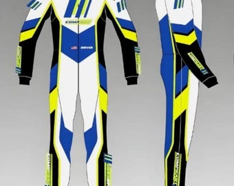F1 Handgefertigter Rennanzug für professionelle Motorsportfahrer, kostenloser personalisierter Rennanzug in allen Größen