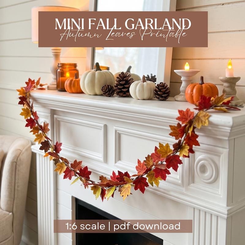 Miniature Leaves Template - Etsy