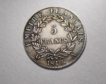 5 franc 1810 Napoleoneriket | Frankrike antikt mynt