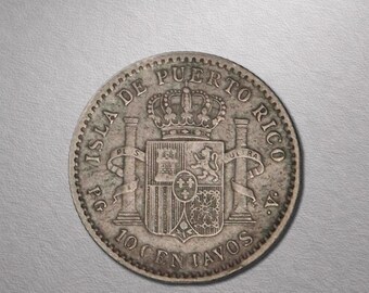 10 centavos Puerto Rico 1896